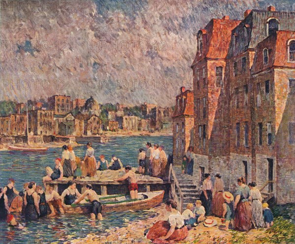 'Afternoon Bathers', 1920, (1923). Artist: Robert Spencer.