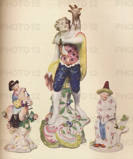 'Three China Figures From The Wallace Elliot Collection', c1775. Artist: Unknown.