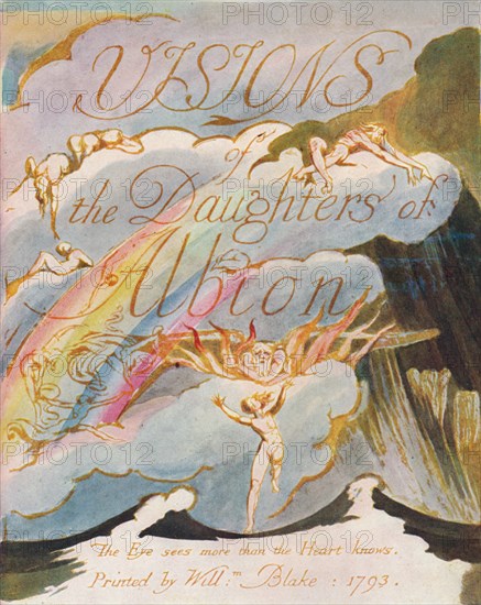 'Visions of the Daughters of Albion', 1793. Artist: William Blake.