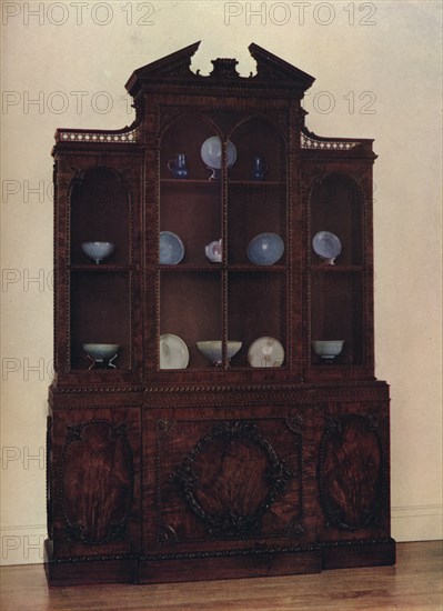 'Mahogany Glass-Fronted Case', c1760. Artist: William Vile.