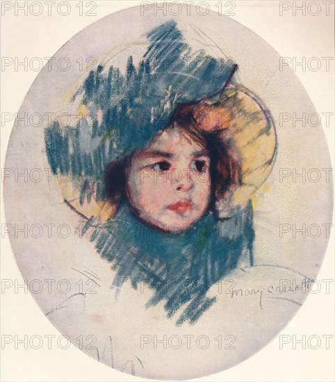 'Child's Head', c1902, (c1932). Artist: Mary Cassatt.