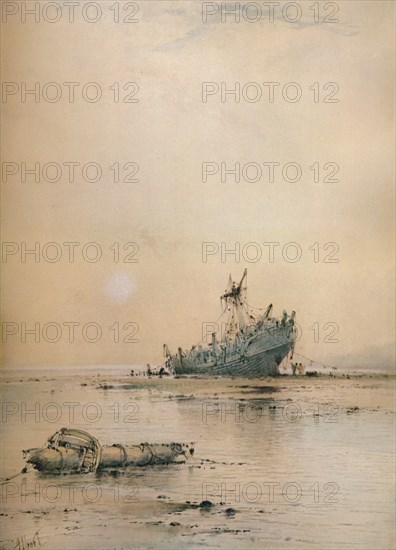 'Low tide at Leigh', c1899. Artist: Albert Ernest Markes.