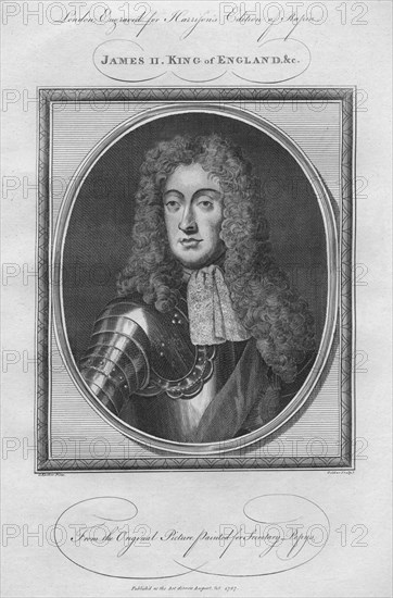 King James II, 1787.  Artist: Anon.