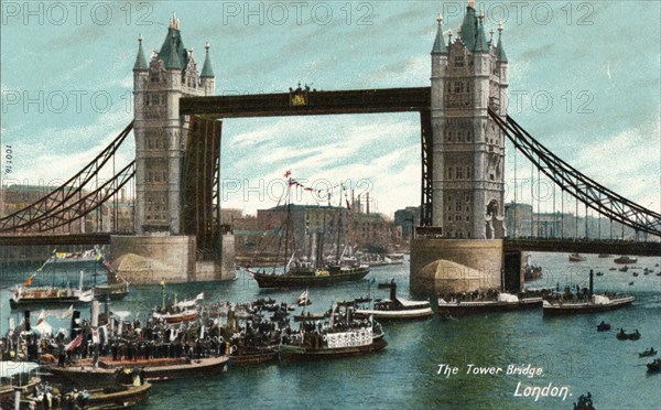 'The Tower Bridge, London', c1910. Artist: Unknown.