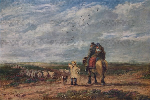 'The Cross Road', 1850. Artist: David Cox the elder.
