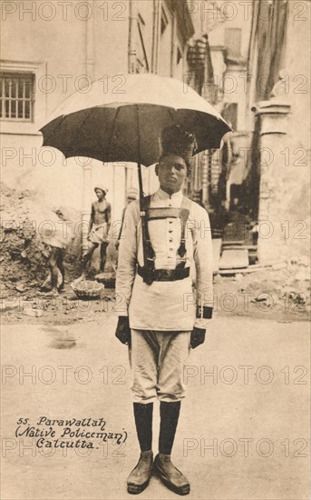 'Parawallah (Native Policeman) Calcutta', c1900. Artist: Unknown.