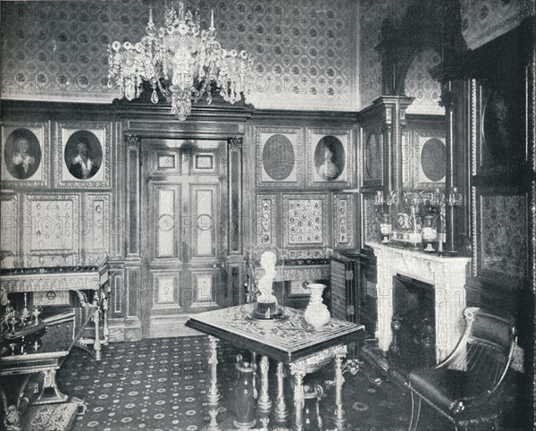 'The Queen's Private Audience Chamber at Windsor Castle', c1899, (1901). Artist: HN King.