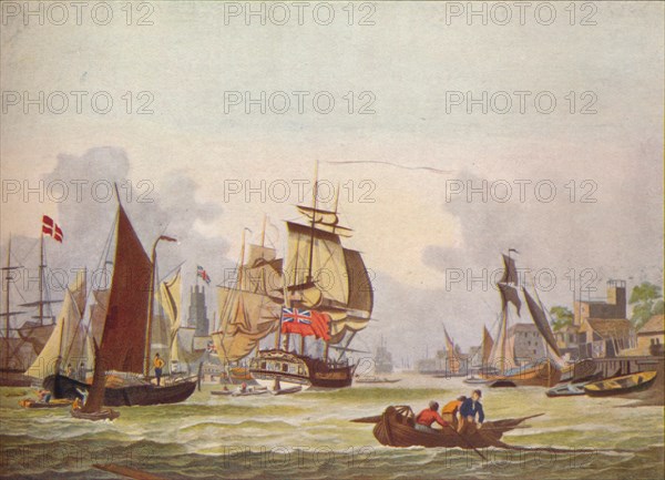 'The Thames at Limehouse', c1780. Artist: Johann Ziegler.