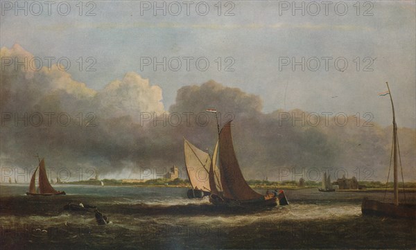 'View on the Maas', c1799. Artist: John Crome.