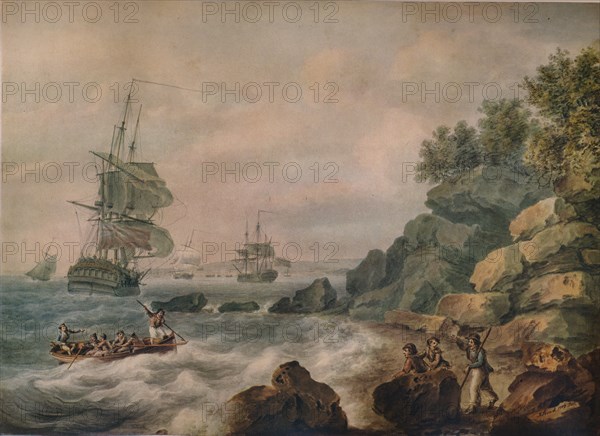 'In the Bristol Channel', 1787. Artist: Nicholas Pocock.