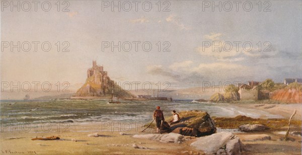 'St. Michael's Mount, Cornwall', 1878. Artist: Samuel Phillips Jackson.