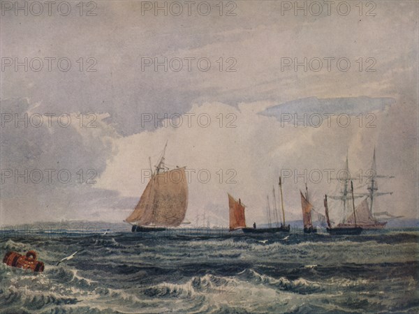 'Off Plymouth', c1827. Artist: Samuel Prout.