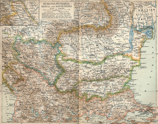 'Rumania, Bulgaria, Serva and Montenegro', c1906, (1907). Artist: Unknown.