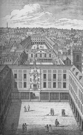 'The Old St. Thomas's Hospital in Bermondsey, which replaced the earlier monastic buildings in 1701, Artist: Unknown.