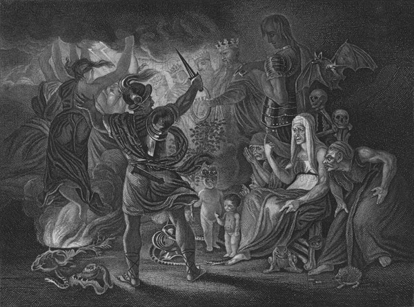 Act IV Scene i from Macbeth, c19th century. Artist: Unknown.