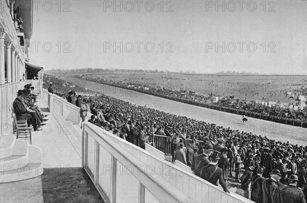 'The Derby: View Down The Course', c1903, (1903). Artist: WA Rouch.