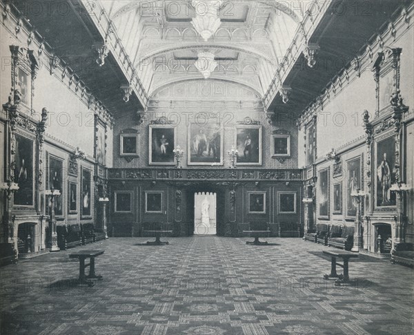 'The Waterloo Chamber Windsor Castle', c1899, (1901). Artist: Eyre & Spottiswoode.