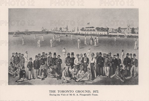 The Toronto Cricket Ground, 1872 (1912). Artist: Unknown.