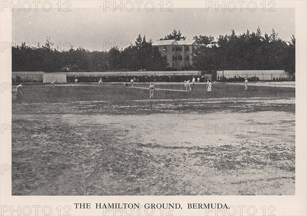 The Hamilton Cricket Ground, Bermuda, 1912. Artist: HP Baily.