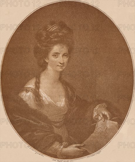 'Portrait of Angelica Kauffman', c1777 (1904). Artist: Francesco Bartolozzi.