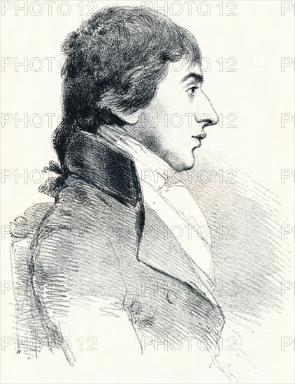 'Portrait of JMW Turner', c1827 (1904). Artist: Charles Turner.