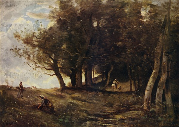 'The Wood Gatherers', c1843. Artist: Jean-Baptiste-Camille Corot.