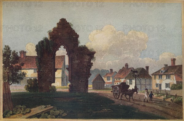 'Remains of an Ancient Chapel, Milkhouse Street, Near Cranbrook, Kent', 1813. Artist: Frederick Wilton Litchfield Stockdale.