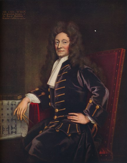 'Sir Christopher Wren', 1711. Artist: Sir Godfrey Kneller.