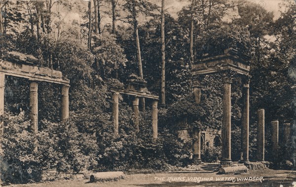 'The Ruins, Virginia Water, Windsor', c1917. Artist: Unknown.