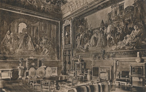 'Audience Chamber, Windsor Castle', c1917. Artist: Unknown.