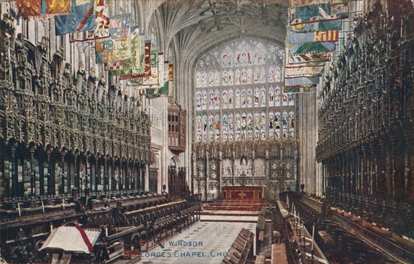 'Windsor, St. George's Chapel, Choir' c1916. Artist: Unknown.