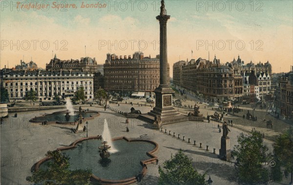 'Trafalgar Square, London', c1900.  Artist: Unknown.