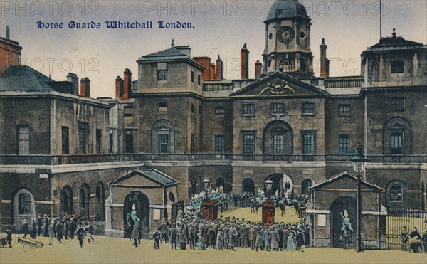 'Horse Guards Whitehall London', c1910.  Artist: Unknown.