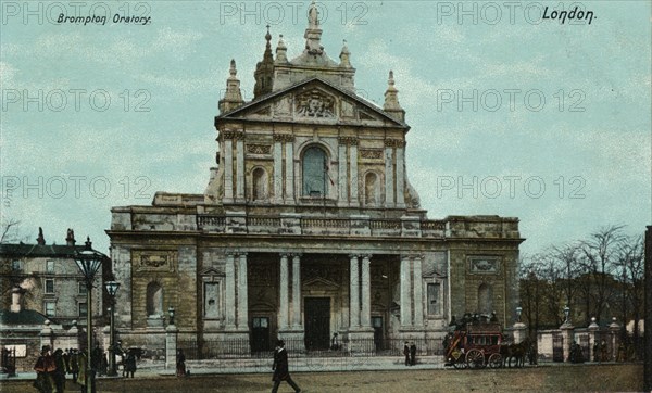 'Brompton Oratory, London', c1910.  Artist: Unknown.