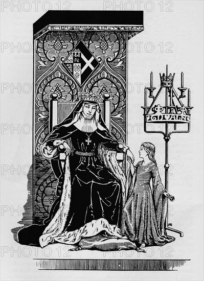 'Duchess of York, and Princess Margaret of Clarence', c1926. Artist: Herbert Norris.