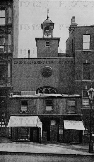 St Ethelburga's Church, Bishopsgate, City of London, c1905 (1906). Artist: Photochrom Co Ltd of London.