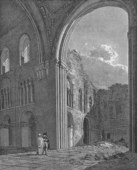 Church of St Bartholomew the Great in West Smithfield, City of London, 1822 (1906). Artist: Unknown.