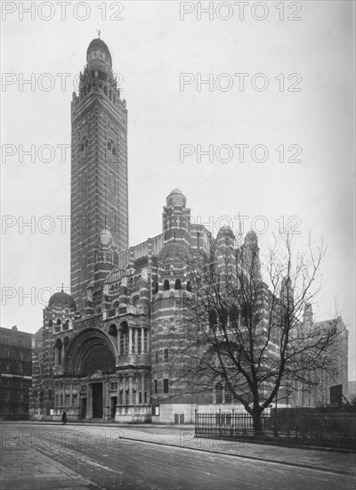 The Roman Catholic Cathedral at Westminster, London, 1911. Artist: Photochrom Co Ltd of London.