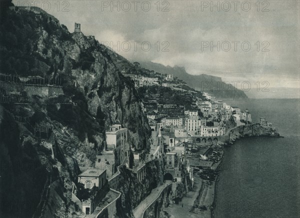 View of Amalfi, Italy, 1927. Artist: Eugen Poppel.