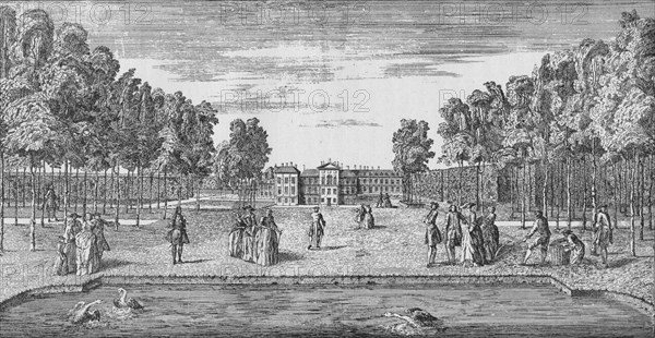 Kensington Palace in Georgian Times, c1750 (1911). Artist: John Rocque.