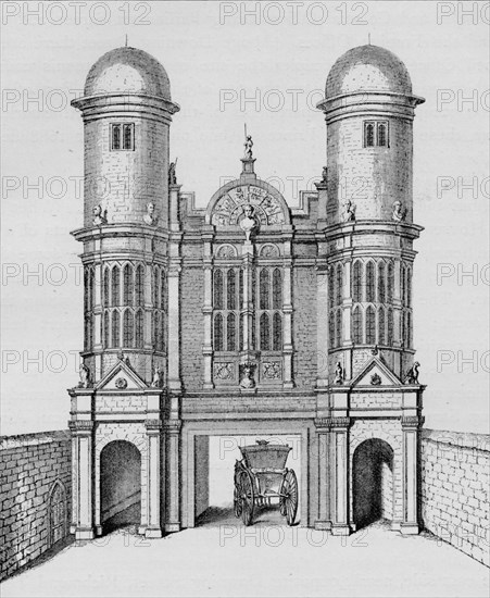 King Street Gate, Westminster, c1725 (1911). Artist: George Vertue.