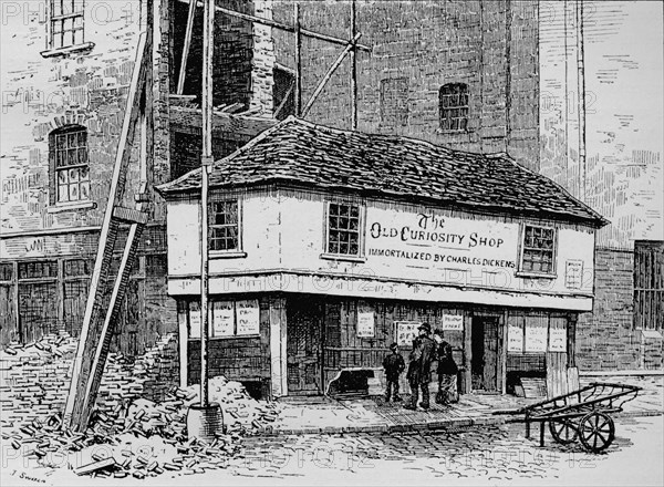 The Old Curiosity Shop near Lincoln's Inn Fields, London, c1860 (1911). Artist: Joseph Swain.