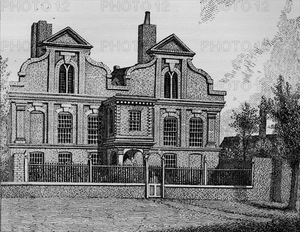 The Old Manor House, Hackney, 1800 (1911). Artist: John Thomas Smith.