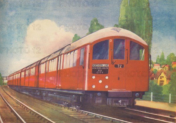 'London's New Streamlined Underground Train, Northern Line', 1940. Artist: Unknown.