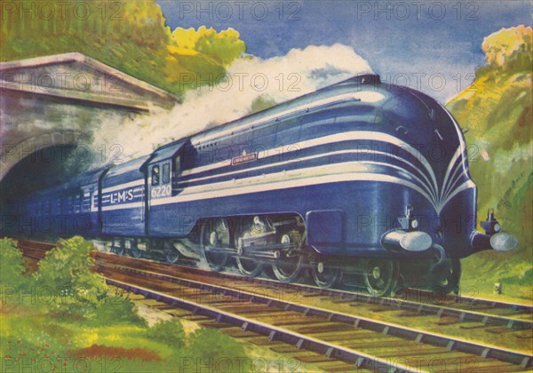 'Coronation Scot, L.M.S., leaving Watford Tunnel', 1940. Creator: Unknown.