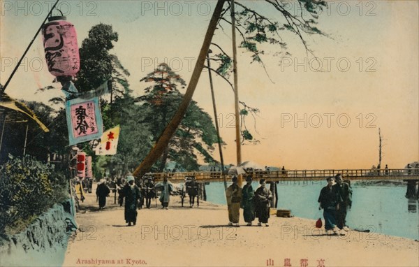 'Arashiyama at Kyoto', c1900. Artist: Unknown.