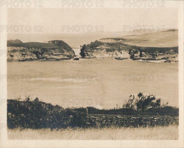 'Newquay - Porth Bridge', 1927. Artist: Unknown.