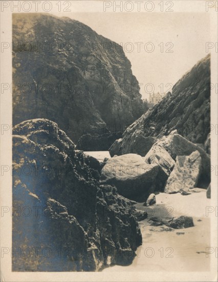 'Rocks at Newquay', 1927. Artist: Unknown.