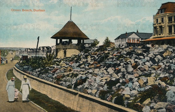 'Ocean Beach, Durban', c1914. Artist: Unknown.