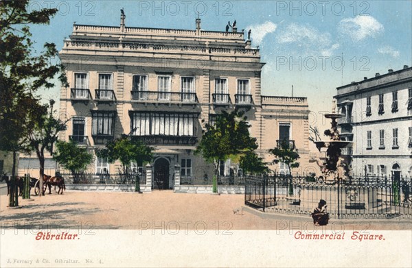 'Gibraltar - Commercial Square', c1900. Artist: Unknown.